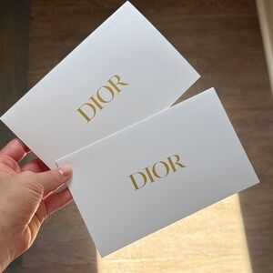Dior Gold on White Stationery Set, Two Envelopes Only